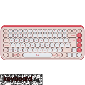Клавиатура Logitech Pop Icon Keys - Rose - US INT'L - BT - N/A - INTNL-973