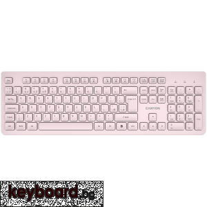 Клавиатура CANYON keyboard HKB-W01 UK/US AAA Wireless Beige