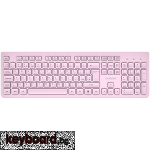 Клавиатура CANYON keyboard HKB-W01 UK/US AAA Wireless Pink