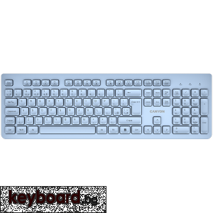 Клавиатура CANYON keyboard HKB-W01 UK/US AAA Wireless Blue