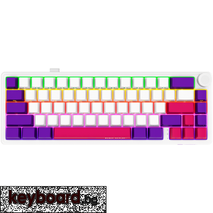 Геймърска клавиатура LORGAR KBP70MW, Wireless 65% Mechanical Gaming Keyboard Pro, White, EN layout