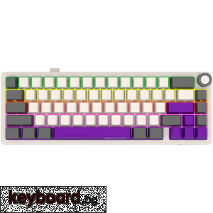 Геймърска клавиатура LORGAR KBP70MW, Wireless 65% Mechanical Gaming Keyboard Pro, Beige, EN layout