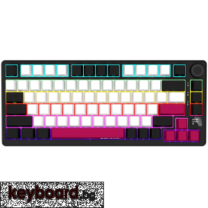 Геймърска клавиатура LORGAR KBP7075W, Wireless 75% Mechanical Gaming Keyboard Pro, Black/red, EN ...