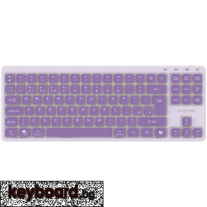Клавиатура CANYON Keyboard OnType 10 Low Profile EN Wired Violet