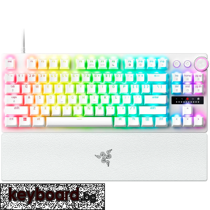 Геймърска клавиатура RAZER Huntsman V3 Pro Tenkeyless Gaming Keyboard - White - US Layout