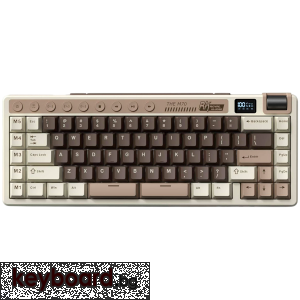Геймърска клавиатура ROYAL KLUDGE RK M70 Mocha Grey Gaming Keyboard Cream switch