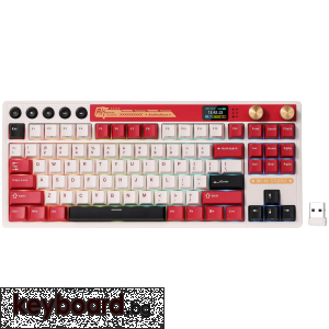 Геймърска клавиатура ROYAL KLUDGE RK M87 Famicom Gaming Keyboard Cream switch