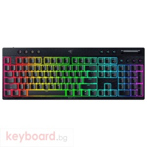 Геймърска клавиатура Razer BlackWidow V4 Low-profile HyperSpeed (Green Switch) - US Layout - Gaming ...