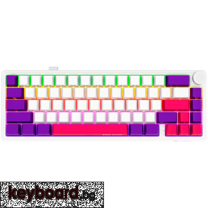 Геймърска клавиатура LORGAR KBP70MW, Wireless 65% Mechanical Gaming Keyboard Pro, White, EN layout