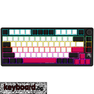 Геймърска клавиатура LORGAR KBP7075W, Wireless 75% Mechanical Gaming Keyboard Pro, Black/red, EN ...