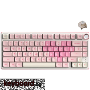 Геймърска клавиатура ROYAL KLUDGE R75 Pink Melody Gaming Keyboard Cream switch