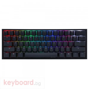 Геймърскa механична клавиатура Ducky One 2 Mini V2 RGB, Kailh BOX Silent Pink