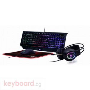 Гейминг КИТ Gembird GGS-UMGL4-01 Ultimate 4-in-1 Gaming kit \"Phantom\"