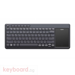 Безжична клавиатура Rapoo K2600, 2.4 GHz, Multimedia, Черен