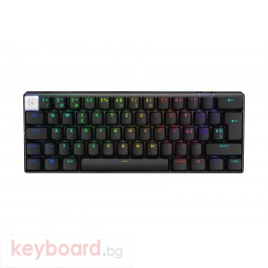 Геймърска клавиатура Logitech Pro X 60 Tactile black, KEYCONTROL, LIGHTSYNC, RGB, Черна