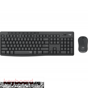 Kомплект безжични клавиатура с мишка Logitech MK295 Silent, Графит