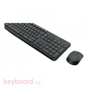 Клавиатура LOGITECH MK235 Wireless Keyboard and Mouse Combo - Grey - US INTL
