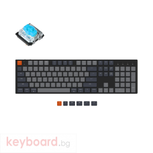 Геймърска механична клавиатура Keychron K5 Full-Size Low-Profile Gateron Blue Switches RGB Backlight Aluminium Frame