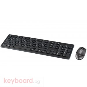 Безжичен комплект HAMA RF2300 клавиатура+мишка черна USB