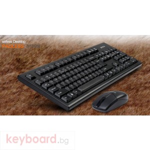 Клавиатура A4 TECH 3100N Kомплект безжични клавиатура и мишка
