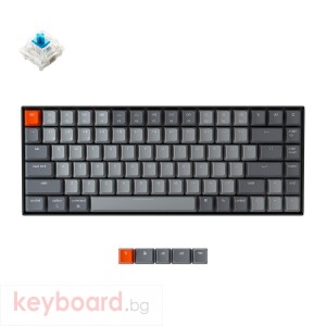 Геймърска Механична клавиатура Keychron K2 Compact Gateron Blue Switch White LED Gateron Blue Switch ABS