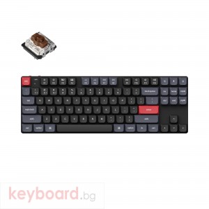 Геймърска Механична клавиатура Keychron K1 Pro QMK/VIA TKL Gateron Low Profile Brown Switch, RGB Backlight, ABS