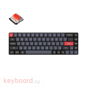 Геймърска Механична клавиатура Keychron K7 Pro QMK/VIA 65% Hot-Swappable Low Profile Gateron Red Switch RGB Backlight