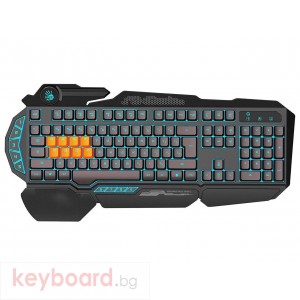 Геймърска клавиатура Bloody B318 Light strike, 8-Infrared Swich, USB, кирилизирана