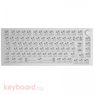 Геймърска механична клавиатура основа Glorious RGB GMMK Pro White Ice TKL ISO-Layout