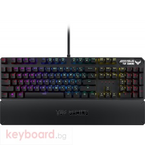 Геймърска Механична клавиатура ASUS TUF Gaming K3 RGB, Red switch, Aura sync