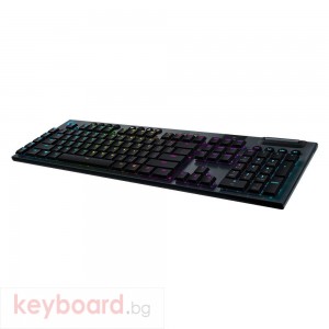 Безжична геймърска механична клавиатура Logitech, G915 Lightsync RGB, Tactile суичове