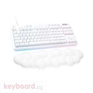 Геймърска механична клавиатура Logitech G G713, TKL, Linear, RGB LED, US Layout, бяла