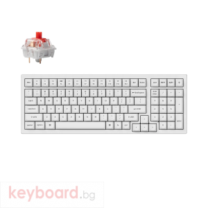 Геймърска Механична клавиатура Keychron K4 Pro White Hot-Swappable Full-Size K Pro Red Switch White LED