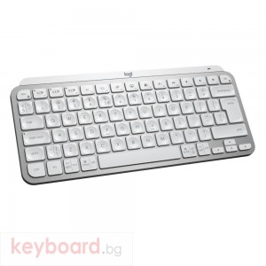 Безжична клавиатура Logitech MX Keys Mini, Bluetooth, USB-C, Pale Grey