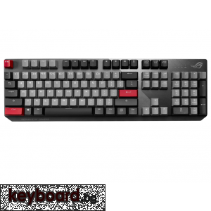 Геймърска механична клавиатура ASUS ROG Strix Scope PBT, CHERRY MX Red Switches, PBT Капачки