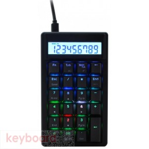 Цифрова клавиатура Ducky Pocket RGB MX Cherrry Silver, Черна