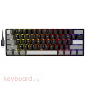 Геймърскa механична клавиатура Corsair Clipper Mini 60 Hall Effect - Hyperdrive Magnetic Switch