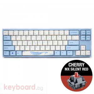 Геймърскa механична клавиатура Ducky x Varmilo Miya Sea Melody 65%, Cherry MX Silent Red