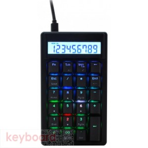 Цифрова клавиатура Ducky Pocket RGB MX Cherrry Red, Черна