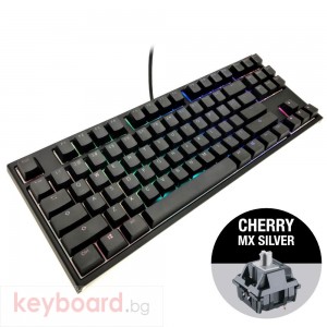 Геймърскa механична клавиатура Ducky One 2 RGB TKL, Cherry MX Silver