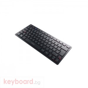 Безжична клавиатура CHERRY KW 9200 MINI, Bluetooth, 2.4 GHz, Кабел, Черен