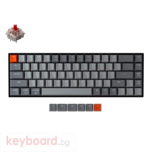 Геймърска Механична клавиатура Keychron K6 Hot-Swappable 65% Gateron Red Switch White LED Gateron Red Switch ABS