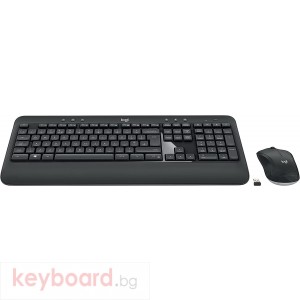 Kомплект клавиатура с мишка Logitech MK540, Безжичен, 2.4 GHz, Черен
