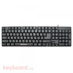 Клавиатура DeTech DE6079, USB, Кирилизирана, Черен 