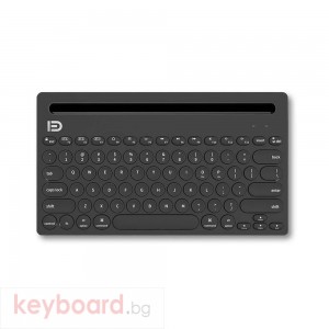 Клавиатура D IK3381, Безжична, Bluetooth, Черен 