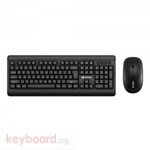 Комплект мишка и клавиатура Mixie MT-4100, Безжични, Черен 