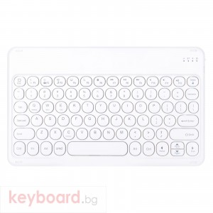 Клавиатура No brand X3, Безжична, Bluetooth, Бял 