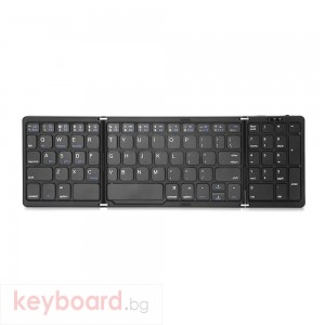 Клавиатура No brand B089, Сгъваема, Bluetooth, Черен 