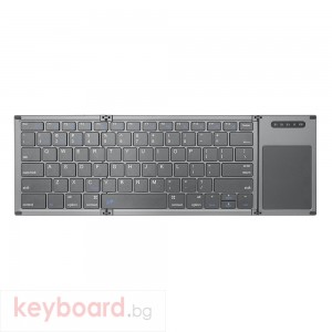 Клавиатура No brand B066T, Тъчпад, Сгъваема, Bluetooth, Черен 
