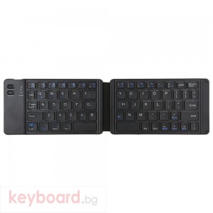 Клавиатура No brand K018, Сгъваема, Bluetooth, Черен 